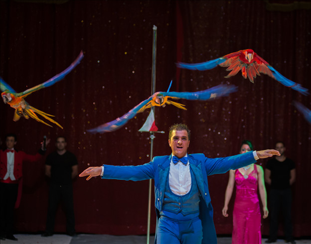 Légende indienne-Les virevoltants perroquets de Juan Guttierez / Copyright Cirque Medrano Légende indienne-Les virevoltants perroquets de Juan Guttierez / Copyright Cirque Medrano
