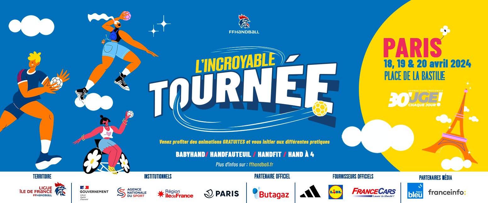 L'Incroyable Tournée FFHandball Paris