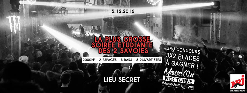 Affiche de l'événement : La plus grosse soirée étudiante des 2 Savoie Affiche de l'événement : La plus grosse soirée étudiante des 2 Savoie