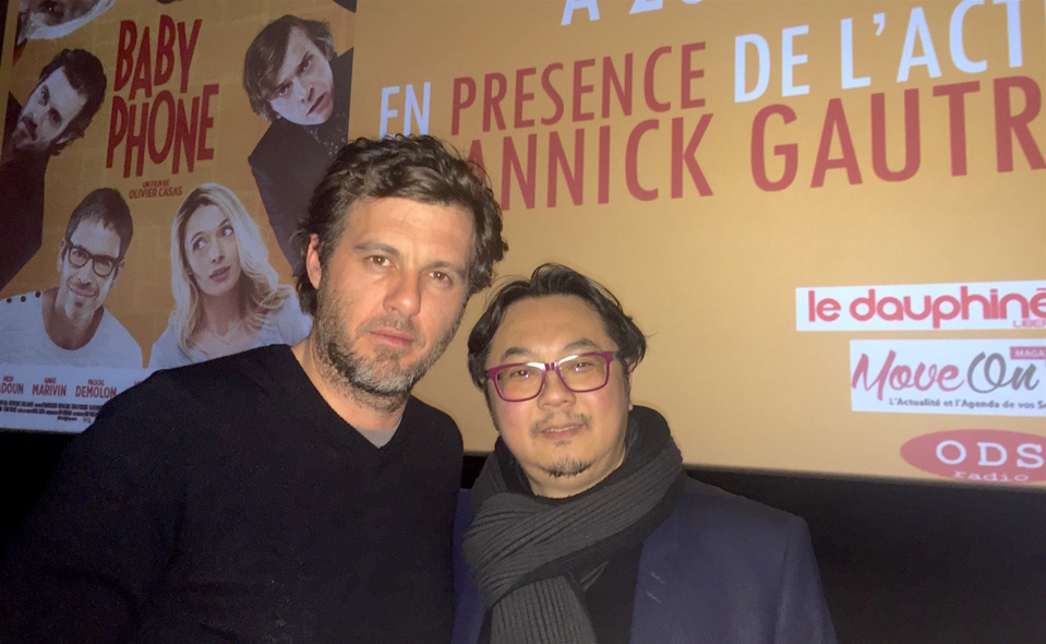 Lannick Laudry (Acteur du film baby Phone) et Savanna Samokine (Directeur du Pathé Annecy) au Pathé Annecy ©Damien Tiberio Lannick Laudry (Acteur du film baby Phone) et Savanna Samokine (Directeur du Pathé Annecy) au Pathé Annecy ©Damien Tiberio