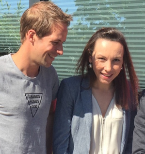 Stéphane Tourreau et Julie Huguet © CreativeMornings Annecy - Espace 55 Stéphane Tourreau et Julie Huguet © CreativeMornings Annecy - Espace 55