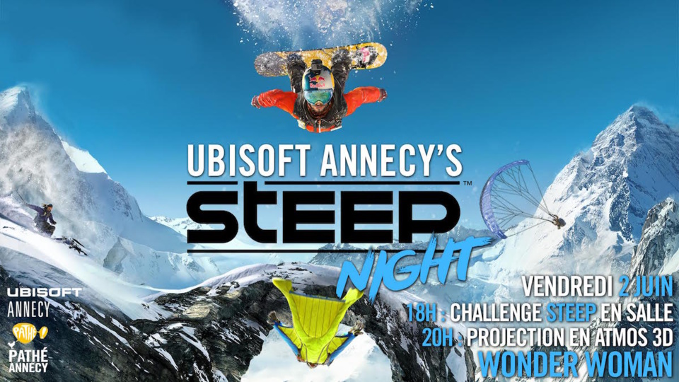 Annecy's Steep night, vendredi 2 juin au cinéma Pathé Annecy !