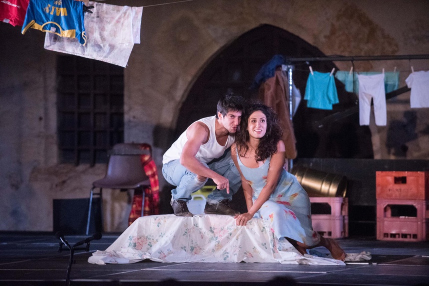 Photo de François Bin Blyo.Aïda Asgharzadeh et Kamel Isker Photo de François Bin Blyo.Aïda Asgharzadeh et Kamel Isker