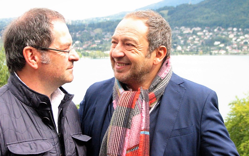 Dominique Pitoiset et Patrick Timsit aux Trésoms - Annecy (Photo Paul Rassat)