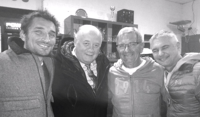 Cyril Duret et Robert Fudala, président et secrétaire général d'Annecy Tennis avec Bernard Giudicelli Cyril Duret et Robert Fudala, président et secrétaire général d'Annecy Tennis avec Bernard Giudicelli