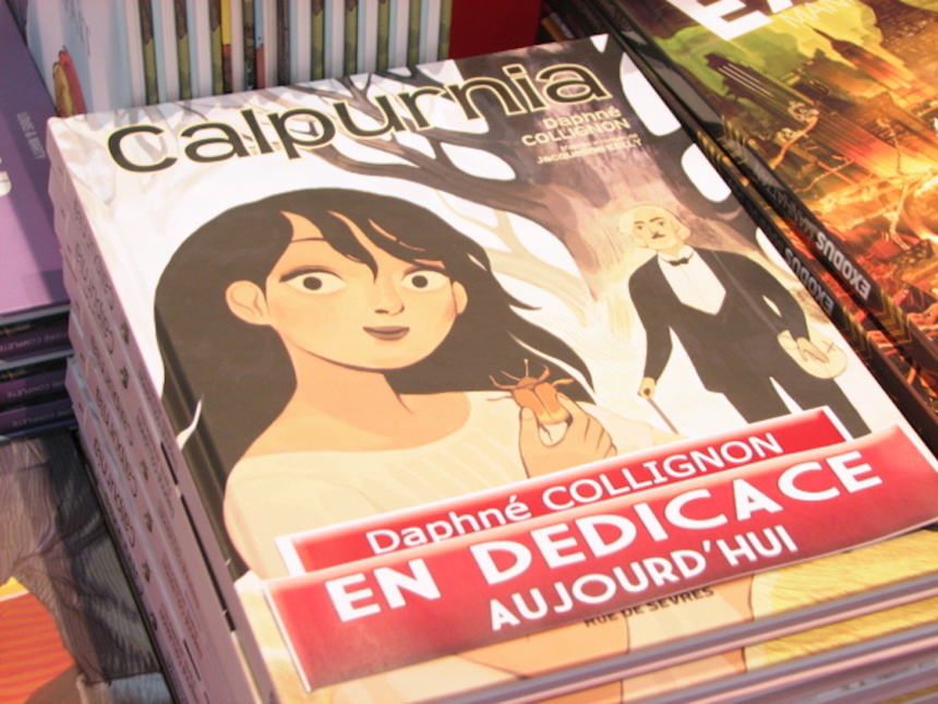 "Calpurnia" de Daphné Collignon aux éditions Rue de Sèvre ; adapté de l'œuvre de Jacqueline Kelly. Dédicace chez BD Fugue Annecy ©Paul Rassat "Calpurnia" de Daphné Collignon aux éditions Rue de Sèvre ; adapté de l'œuvre de Jacqueline Kelly. Dédicace chez BD Fugue Annecy ©Paul Rassat