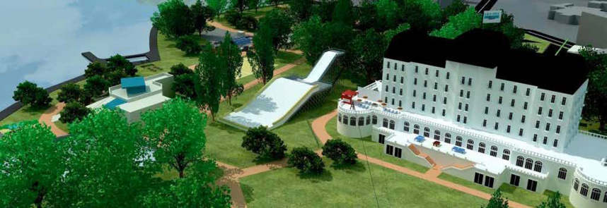 Représentation de la rampe à l'Impérial Palace Représentation de la rampe à l'Impérial Palace