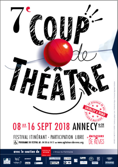7° Coup de théâtre du 8 au 16 septembre. Annecy et les environs.