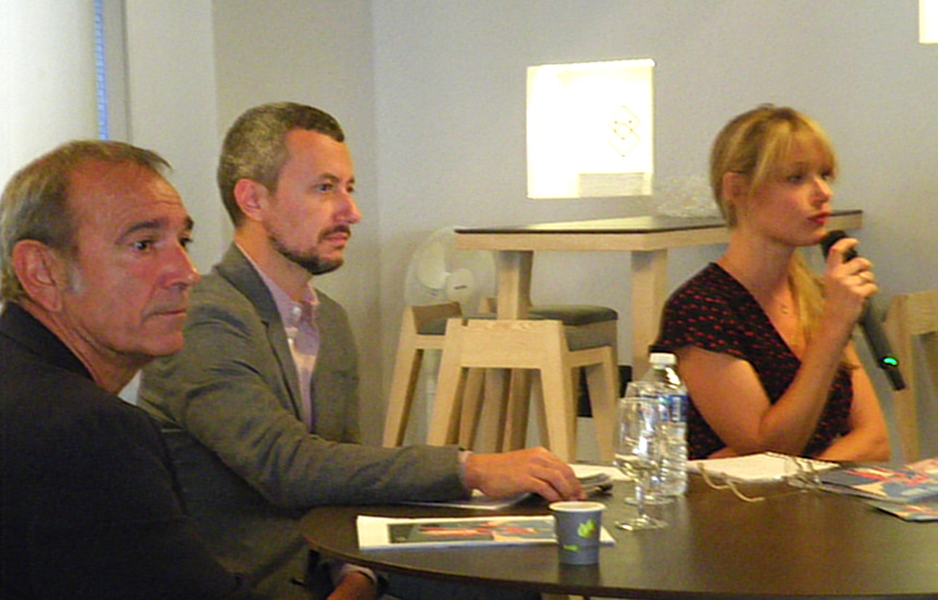 Salvador Garcia, Francesco Giai Via, Sarah Quintic / 36° édition du Festival Annecy Cinéma Italien ©MoveOnMag Salvador Garcia, Francesco Giai Via, Sarah Quintic / 36° édition du Festival Annecy Cinéma Italien ©MoveOnMag