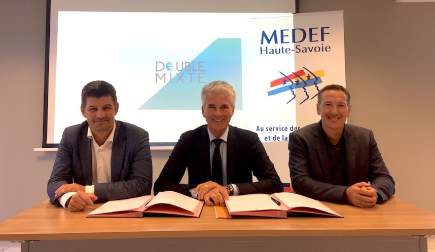 Double Mixte a signé un partenariat avec le Medef de Haute-Savoie ©moveonmag