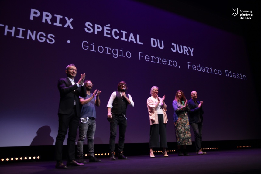 G. Ferrero et F.Biasin avec le jury du Prix Spécial G. Ferrero et F.Biasin avec le jury du Prix Spécial