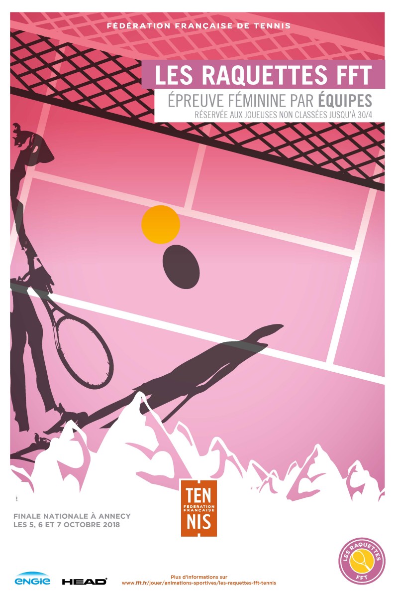 Affiche - Raquettes FFT à Annecy les 5-6-7 octobre 2018 Affiche - Raquettes FFT à Annecy les 5-6-7 octobre 2018