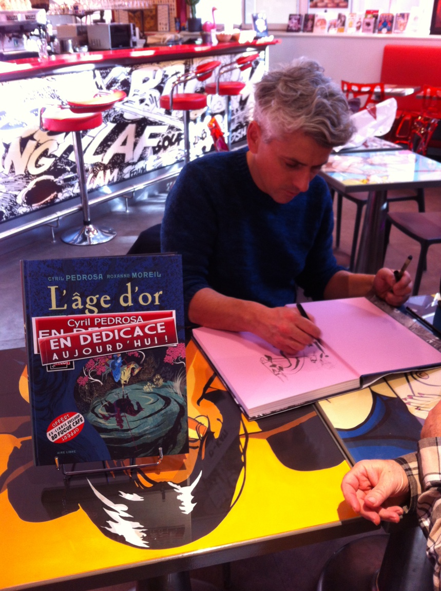 Dédicace de Cyril Pedrosa pour la BD "L’Age d’or" ©DR Dédicace de Cyril Pedrosa pour la BD "L’Age d’or" ©DR