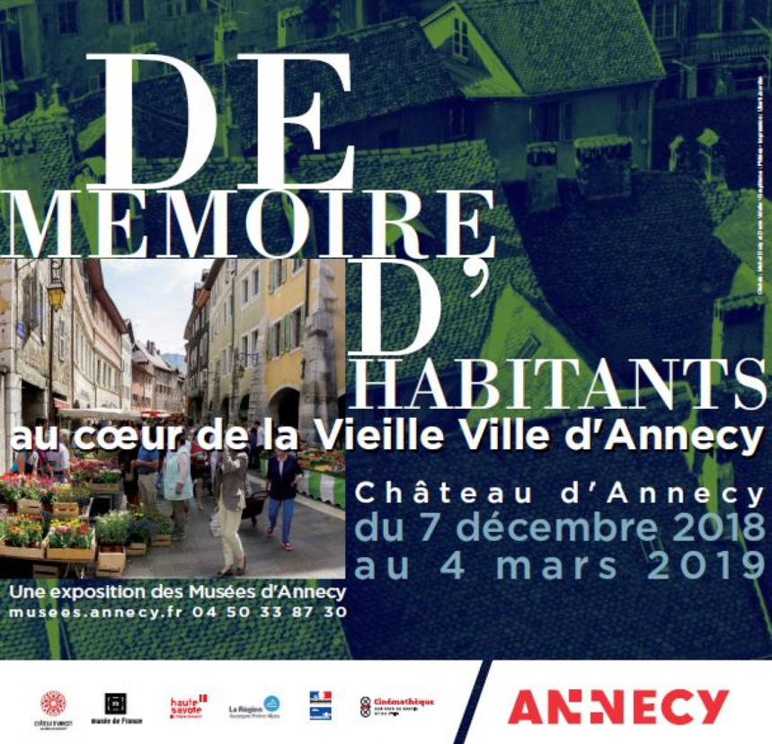 Exposition « De mémoire d’habitants » Château d’Annecy du 7 décembre au 4 mars 2019