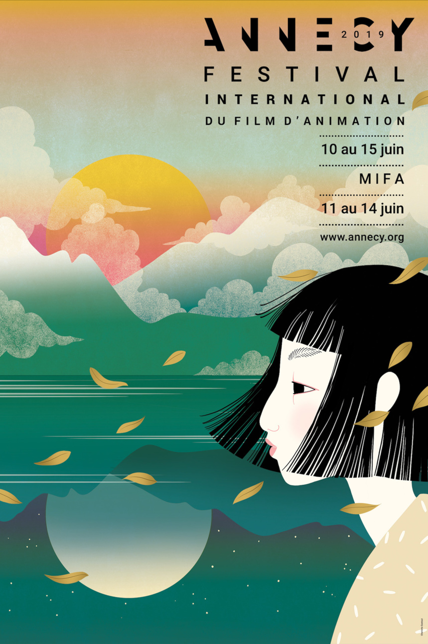 Affiche du festival international du film d'animation ANNECY 2019 ©Charlotte Gastaut Affiche du festival international du film d'animation ANNECY 2019 ©Charlotte Gastaut