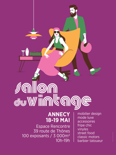 Salon du Vintage Espace Rencontre Annecy-le-Vieux les 18 et 19 mai 2019 Salon du Vintage Espace Rencontre Annecy-le-Vieux les 18 et 19 mai 2019