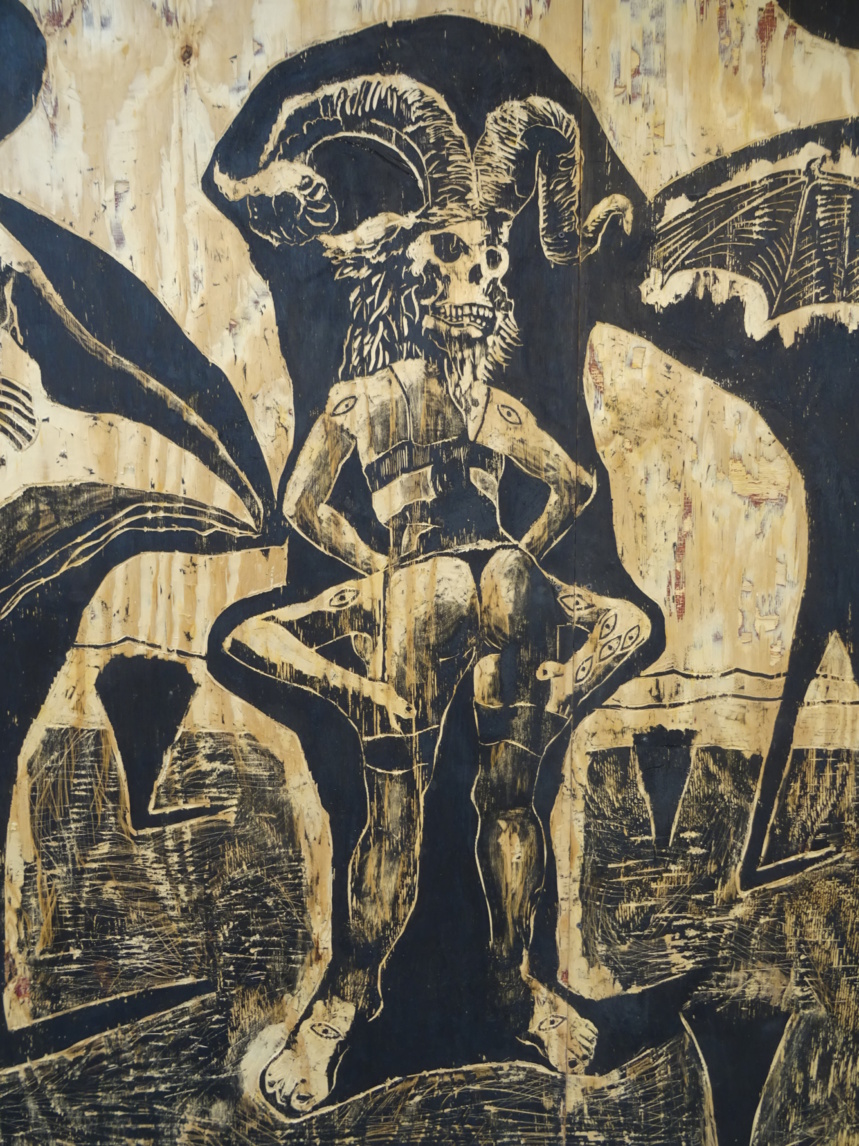 Oeuvre de Damien Deroubaix ©Paul Rassat Oeuvre de Damien Deroubaix ©Paul Rassat