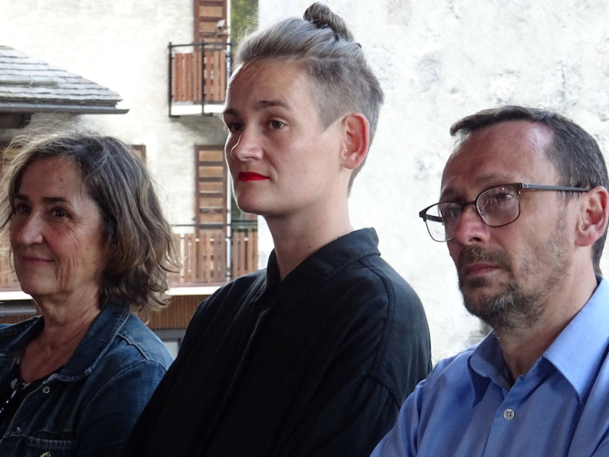 Catherine Claude, Henrike Stahl, Jean-Jacques Sébille de l'agence Les Cyclistes