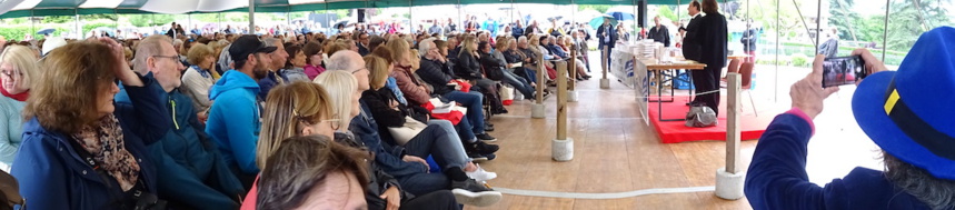 François Hollande à la Fête du Livre de Talloires le 25 mai 2019