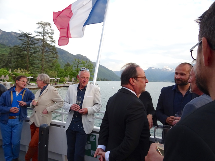 François Hollande à la Fête du Livre de Talloires le 25 mai 2019