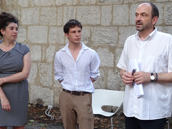 Lucie Cabanes, spécialiste d'art contemporain, Fabien Ducrot, Lionel François directeur des musées et du patrimoine d'Annecy Lucie Cabanes, spécialiste d'art contemporain, Fabien Ducrot, Lionel François directeur des musées et du patrimoine d'Annecy