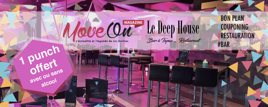 COUPONING : Un punch offert avec ou sans alcool au Deep House Annecy COUPONING : Un punch offert avec ou sans alcool au Deep House Annecy