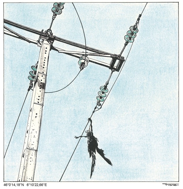 Sans fil. Dessin de Franz Schimpl Sans fil. Dessin de Franz Schimpl