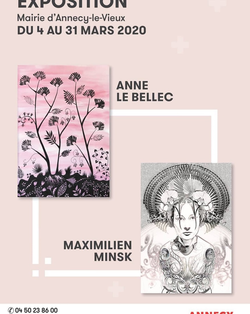 Exposition Anne le Bellec // Maximilien Minsk mairie d’Annecy-le-Vieux