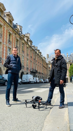 Christophe Lyard (Futura Production) & Marc Didier (Skydrone Film) ©DR Christophe Lyard (Futura Production) & Marc Didier (Skydrone Film) ©DR
