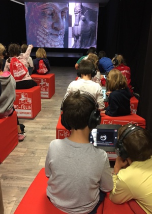 Les enfants profitent du musée numérique lors de la fête des sciences 2019 ©DR
