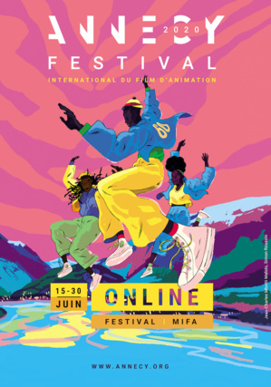 affiche Annecy Festival international du film d'animation du 15 au 30 juin 2020 ©DR