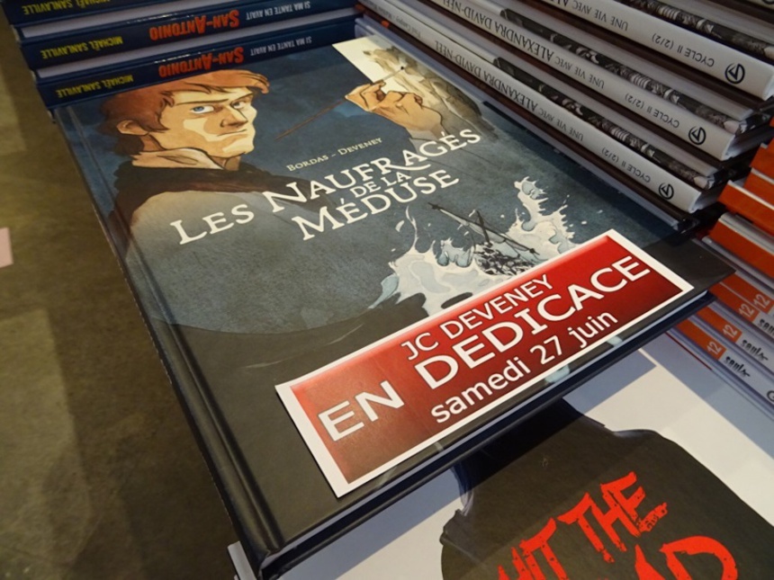Séance dédicace chez BD Fugue pour "Les Naufragés de La Méduse" de Jean-Sébastien Bordas et Jean-Claude Deveney aux éditions Casterman ©Paul Rassat Séance dédicace chez BD Fugue pour "Les Naufragés de La Méduse" de Jean-Sébastien Bordas et Jean-Claude Deveney aux éditions Casterman ©Paul Rassat
