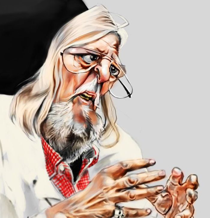 Caricature de Didier Raoult ©Benjamin Ramm Caricature de Didier Raoult ©Benjamin Ramm
