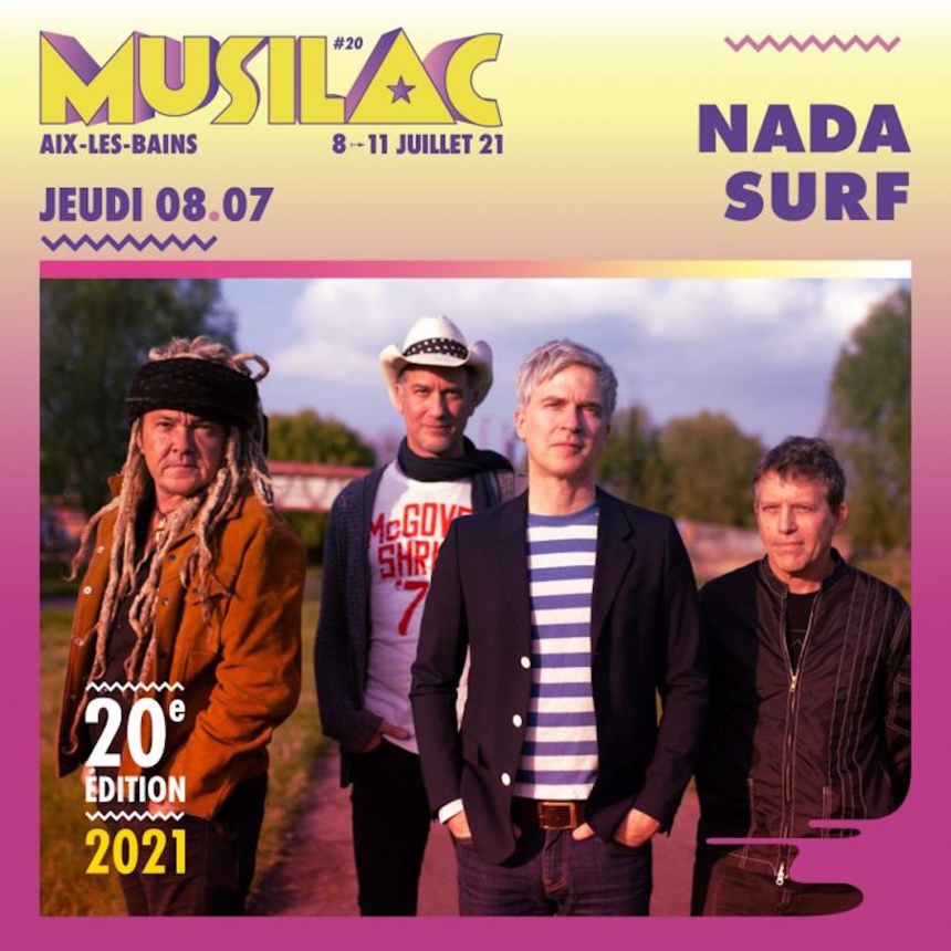 Le groupe Nada Surf sera présent pour l'édition 2021 du festival Musilac ©DR Le groupe Nada Surf sera présent pour l'édition 2021 du festival Musilac ©DR