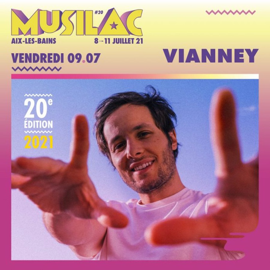 Vianney sera au pour le festival Musilac 2021 ©DR Vianney sera au pour le festival Musilac 2021 ©DR