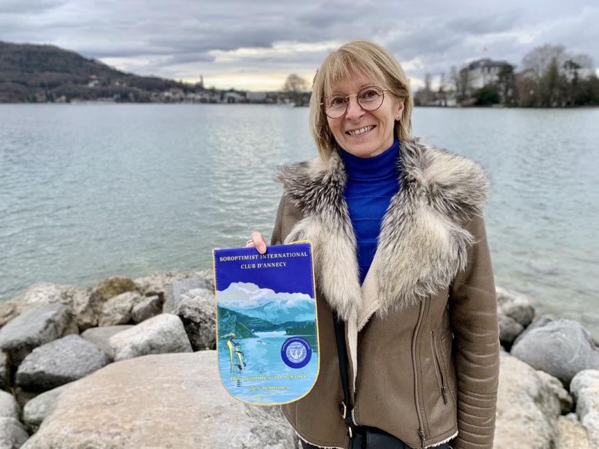 Béatrice Bon Betend, présidente du Club Soroptimist Annecy  ©Cloée Lecomte