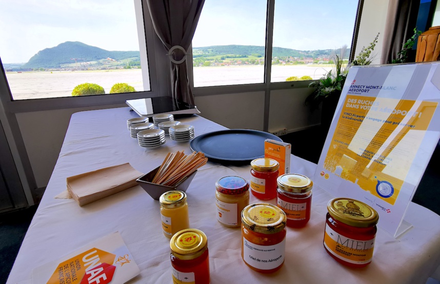 Les abeilles ont maintenant leur piste d'atterrissage à l’aéroport Annecy ! Les abeilles ont maintenant leur piste d'atterrissage à l’aéroport Annecy !