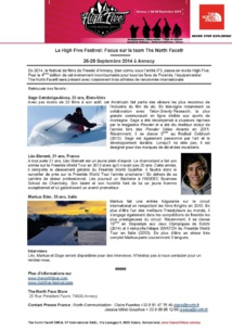 High Five Festival : Focus sur le team North Face High Five Festival : Focus sur le team North Face