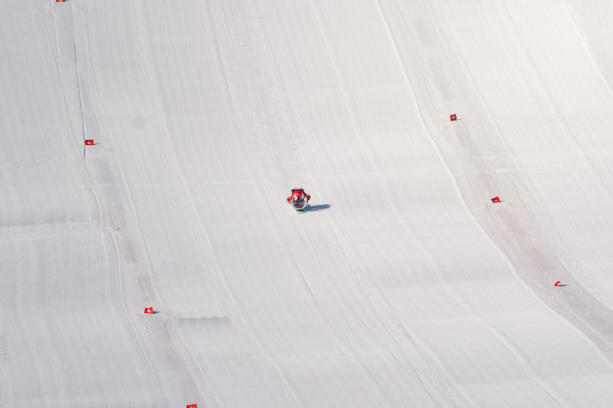 Nouveau record du monde de vitesse en snowscoot Nouveau record du monde de vitesse en snowscoot