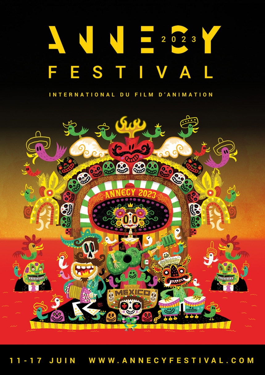 L'affiche du Festival International du Film d'Animation d'Annecy 2023 L'affiche du Festival International du Film d'Animation d'Annecy 2023