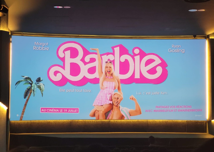 Affiche Barbie 2023 - Salle du cinéma le Grand Rex Paris © Zack Seminet
