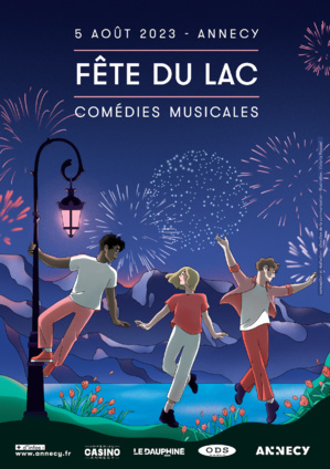 Affiche de la Fête du Lac d'Annecy 2023 Affiche de la Fête du Lac d'Annecy 2023