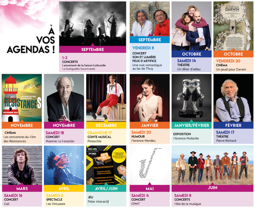Programmation 2023/24 de la Saison Culturelle de Thônes Programmation 2023/24 de la Saison Culturelle de Thônes