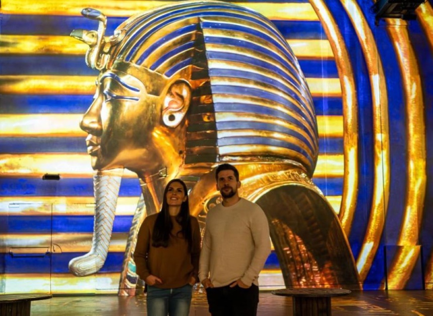 L'Égypte des Pharaons à l'atelier des Lumières © Culturespaces / C. de la Motte Rouge