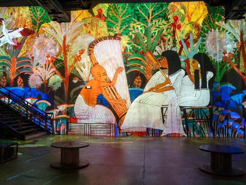 L'Égypte des Pharaons à l'atelier des Lumières © Culturespaces / C. de la Motte Rouge