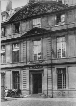 Façade de l'Hôtel Salé en 1894 © ministère de la culture - médiathèque de l'architecture et du patrimoine