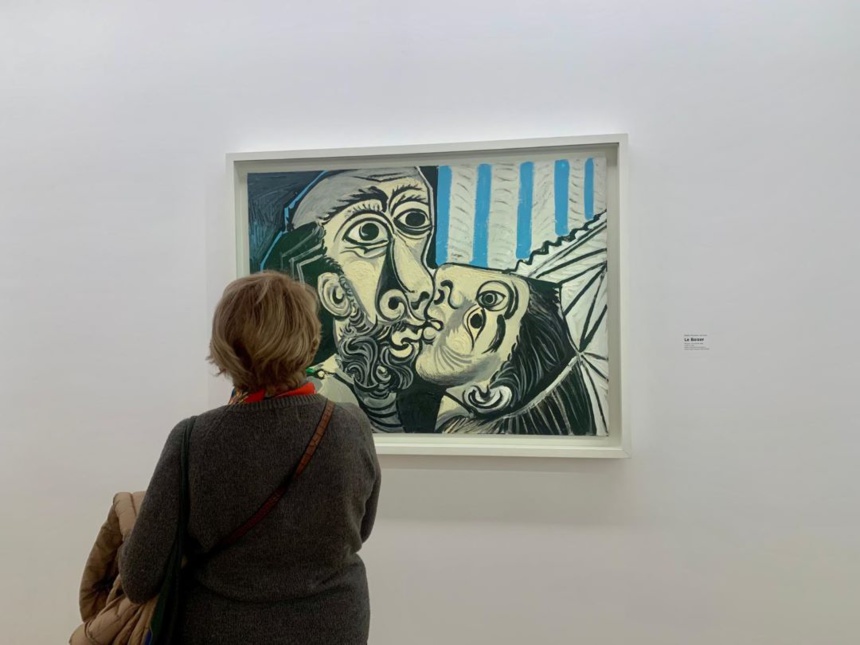 Peinture le Baiser de Picasso © Emma Pauchont