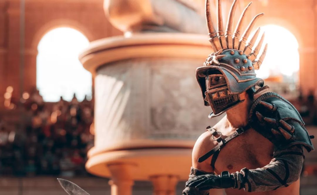 Un gladiateur de l'époque romaine © Le Puy du Fou Un gladiateur de l'époque romaine © Le Puy du Fou