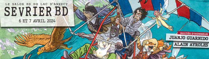 Le festival Sevrier revient du 5 au 7 avril 2024 © affiche officielle festival Sevrier BD Le festival Sevrier revient du 5 au 7 avril 2024 © affiche officielle festival Sevrier BD