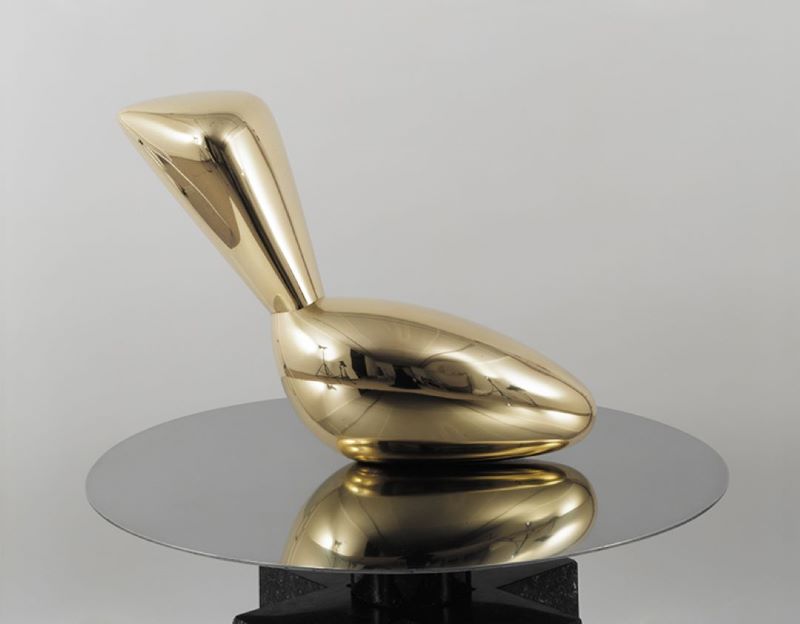 Constantin Brancusi, Léda (1926) Bronze poli (fonte au sable), maillechort (calcaire) Legs Constantin Brancusi, 1957 © Succession Brancusi - All rights reserved Adagp, Paris 2024 © Centre Pompidou, Mnam-Cci/Dist. Rmn-Gp /Dist. Rmn-Gp